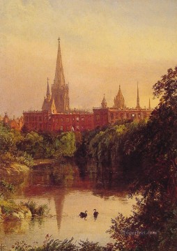 A View in Central Park Jasper Francis Cropsey Oil Paintings